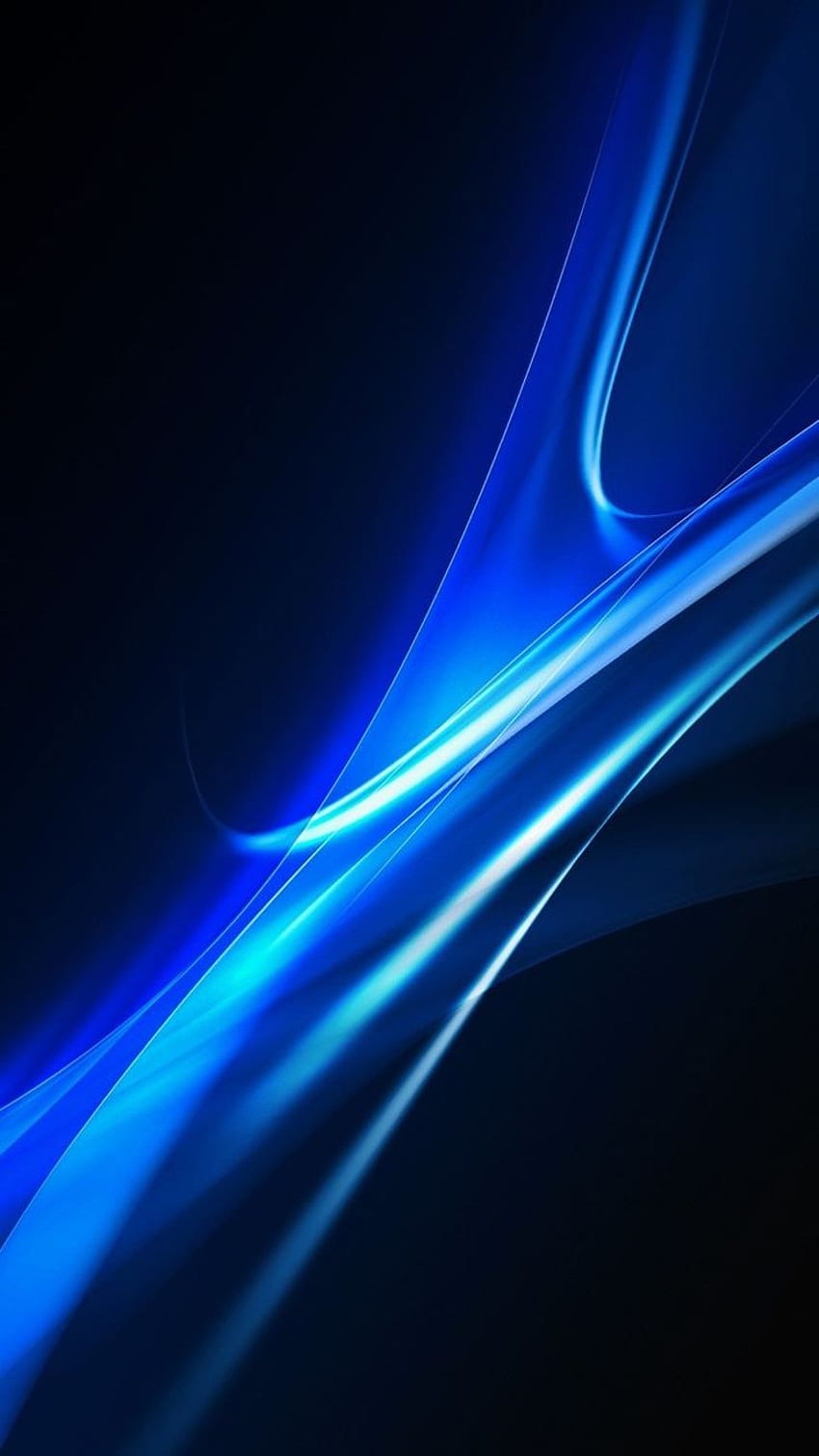 iPhone Blue. Черен фон на iphone, черно и синьо, iPhone 6s, Blue Power HD тапет за телефон