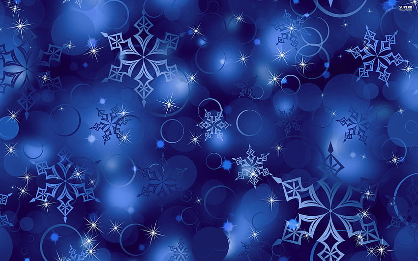 Natal Biru, Kertas Pembungkus Natal Wallpaper HD