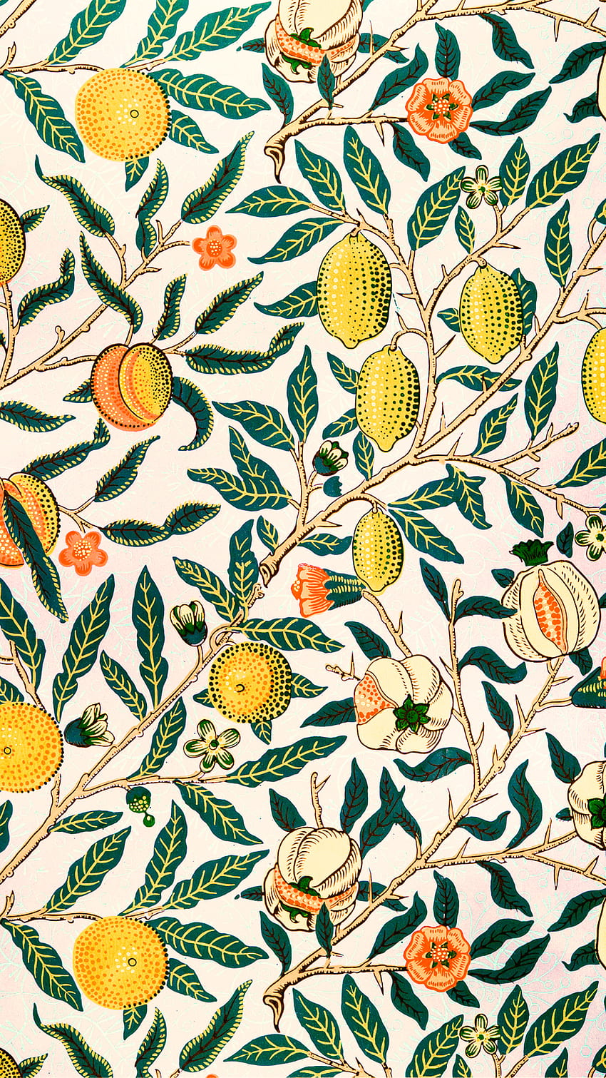 William Morris, Fruit Design HD phone wallpaper