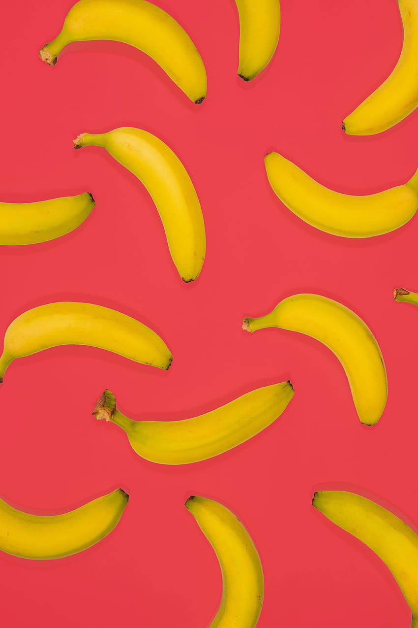 Fruits, Food, Bananas, Pink HD phone wallpaper