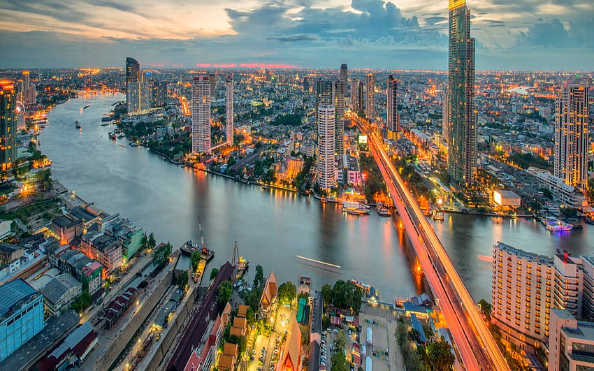Bangkok pour le fond, la ville de Bangkok Fond d'écran HD