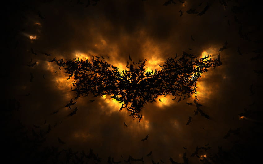Resumen del logotipo de Batman de The Dark Knight Rises. Resumen fondo de pantalla