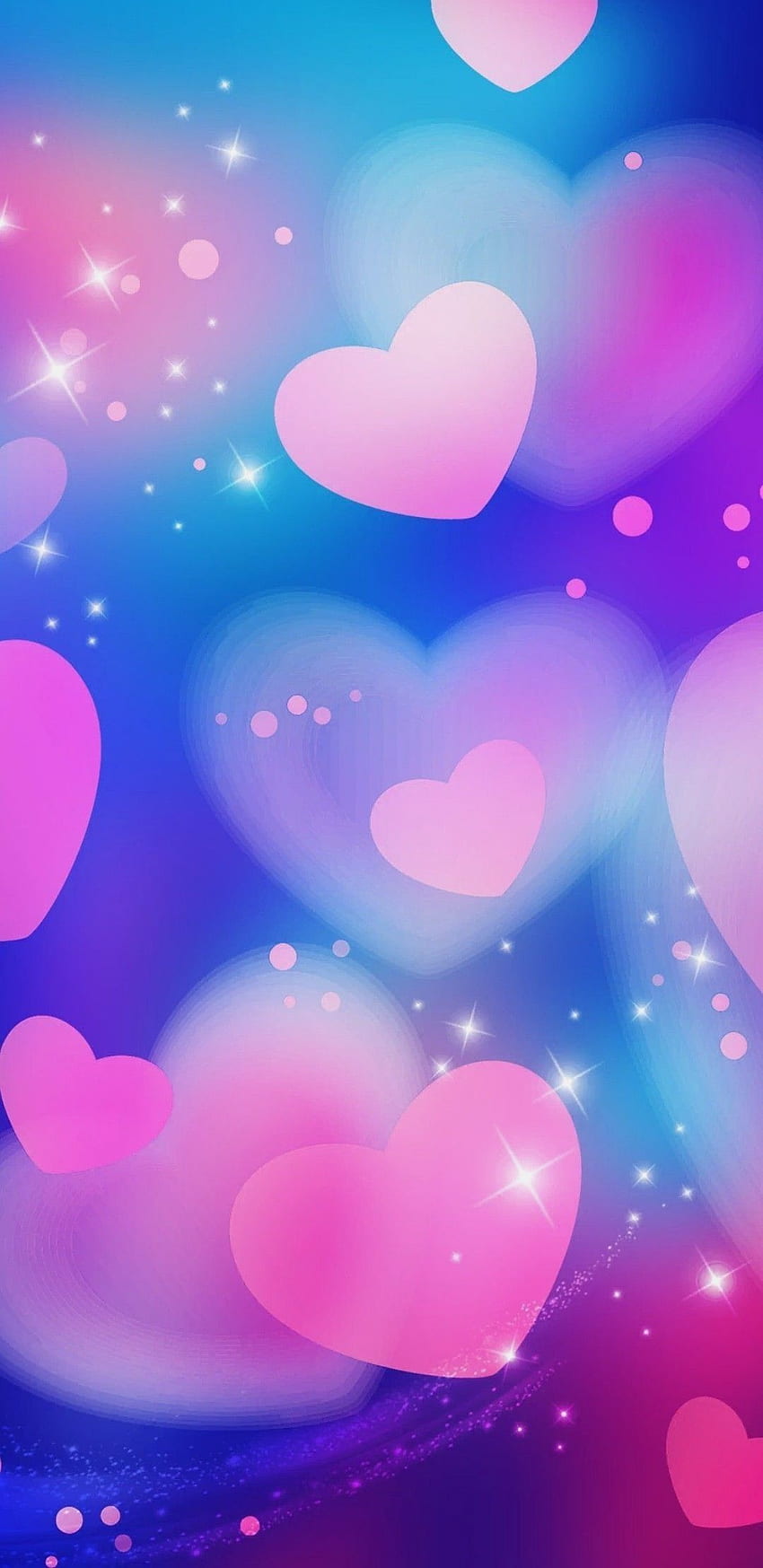 Nerdy Heart Pink Galaxy - Cute Valentines Day Galaxy Background ...