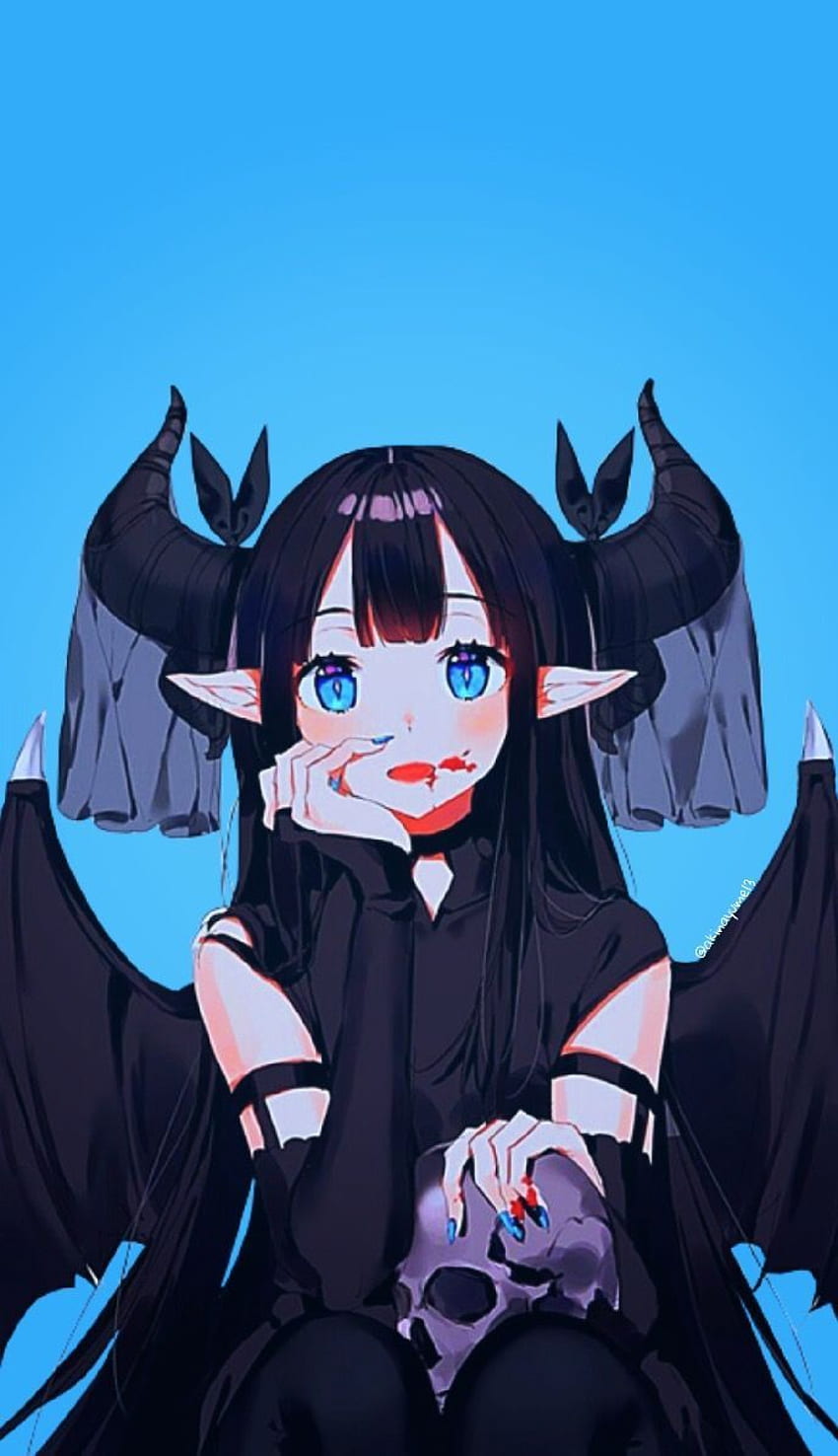 Anime Demon Girl Anime Demon Girl Aesthetic Hd Phone Wallpaper Pxfuel
