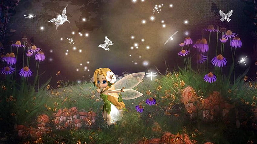Fairy For, Garden Fairies HD wallpaper