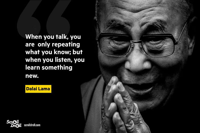 Dalai Lama Quoted HD wallpaper