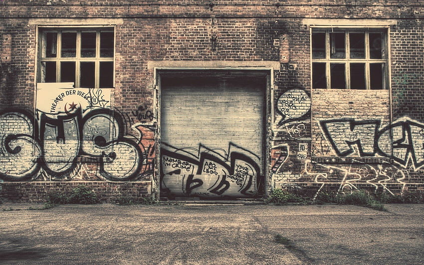 Latar Belakang Dinding Grafiti, Dinding Gang Wallpaper HD
