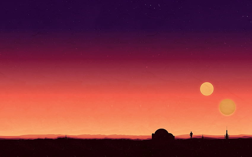 Star Wars Vektorgrafiken von Max Melzer HD-Hintergrundbild
