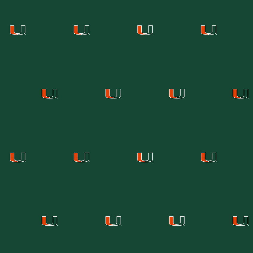 Logo Universitas Miami - Stadion Rumah LLC, Miami Hurricanes wallpaper ponsel HD