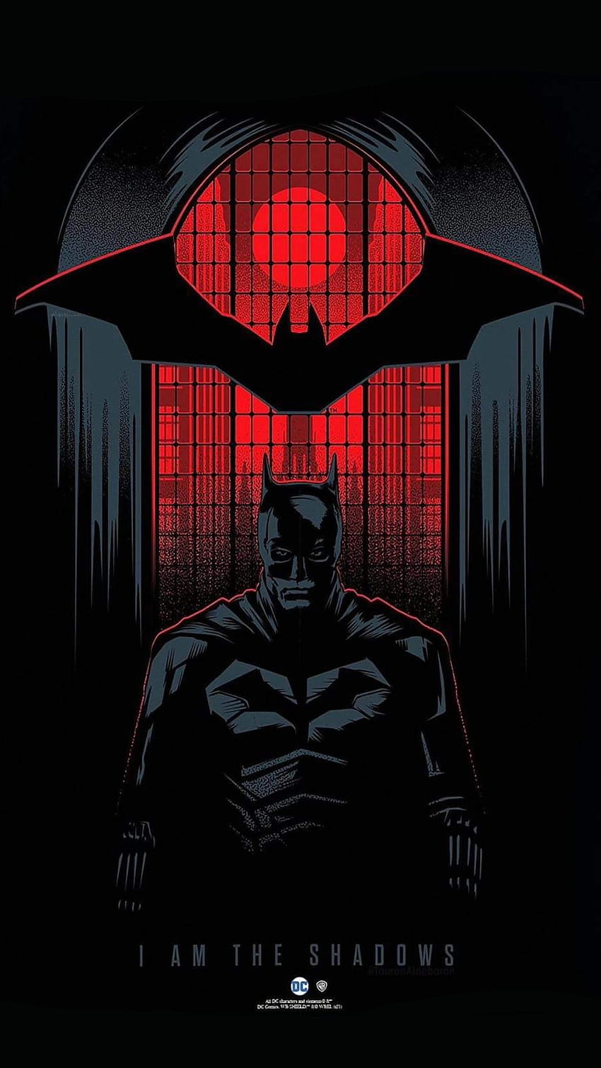 The Batman, red, art HD phone wallpaper | Pxfuel