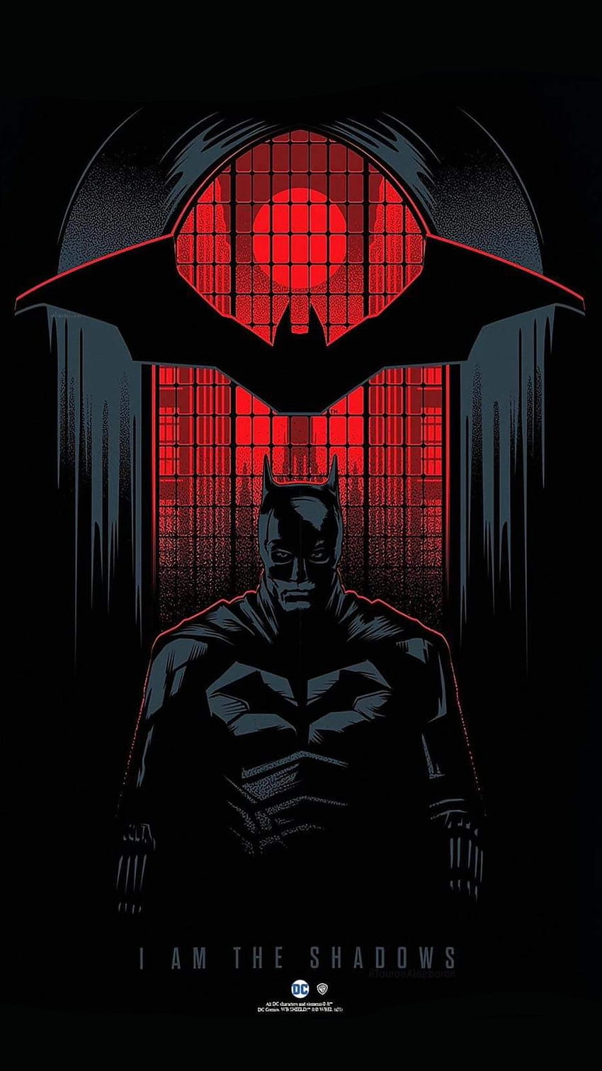 Wallpaper red glow, batman, art desktop wallpaper, hd image, picture,  background, ddcca4