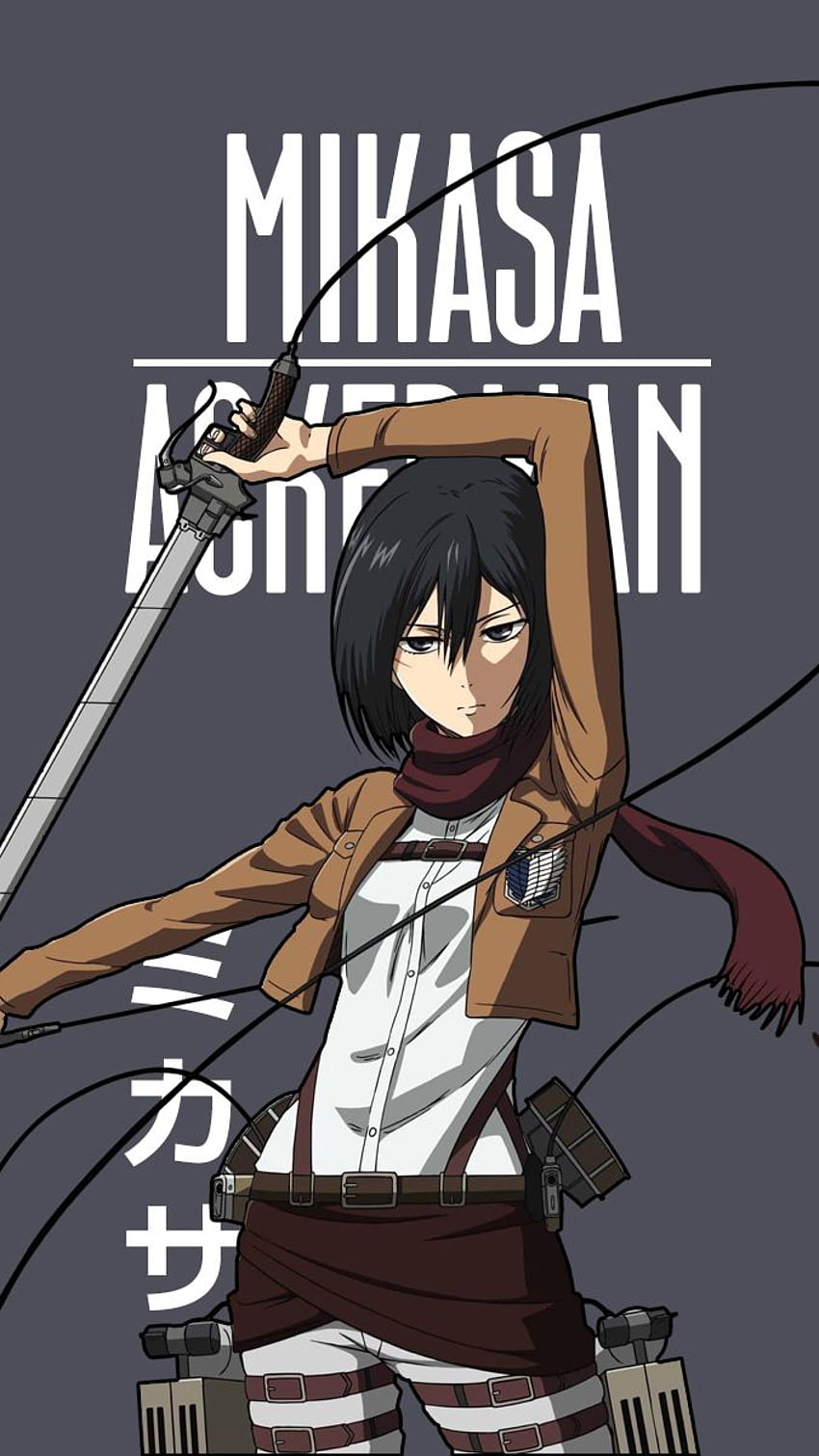 ޤMikasa Ackerman. Personaje anime, anime, ulubione anime, Mikasa Manga Tapeta na telefon HD