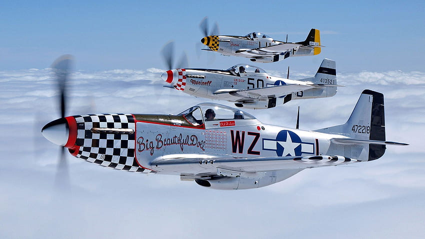 Galeria de aeronaves da Segunda Guerra Mundial: torradeiras atômicas. Aviões da Segunda Guerra Mundial, Aviões de combate da Segunda Guerra Mundial, Aviões antigos, P51 papel de parede HD