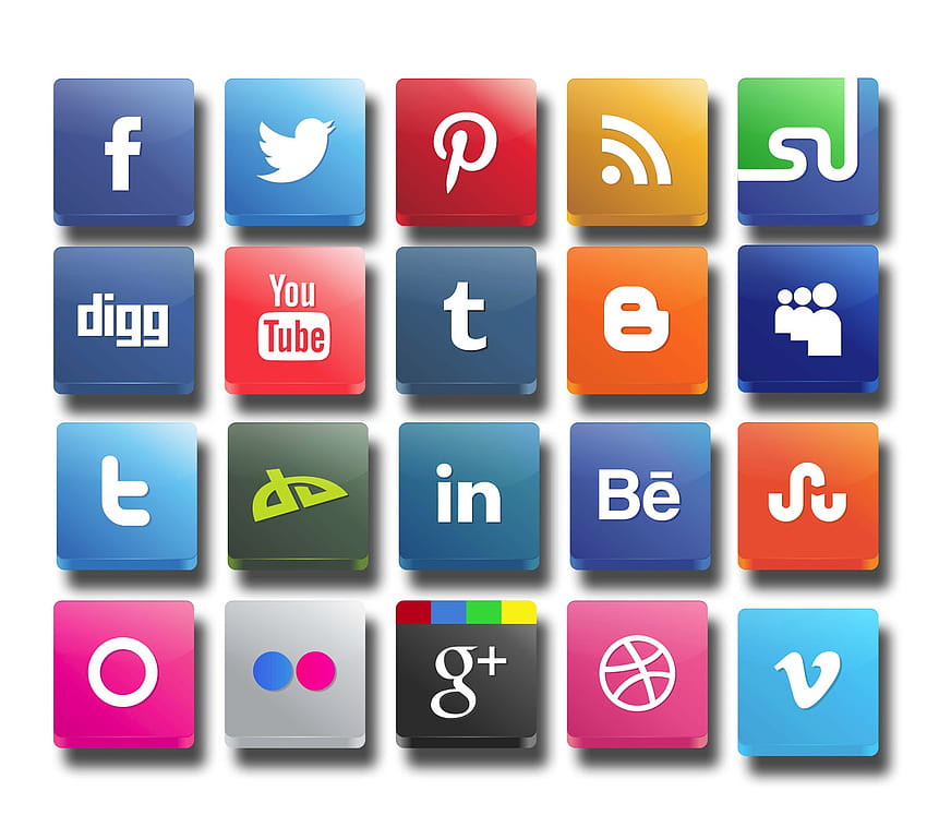 3D Vector Social Media Icon debe usarse en el diseño de un sitio web para su [] para su , móvil y tableta. Explore el sitio social, los iconos de las redes sociales fondo de pantalla