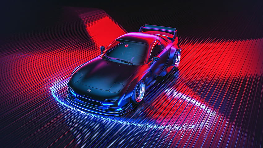 Mazda Neon Car, Neon Sports HD wallpaper | Pxfuel