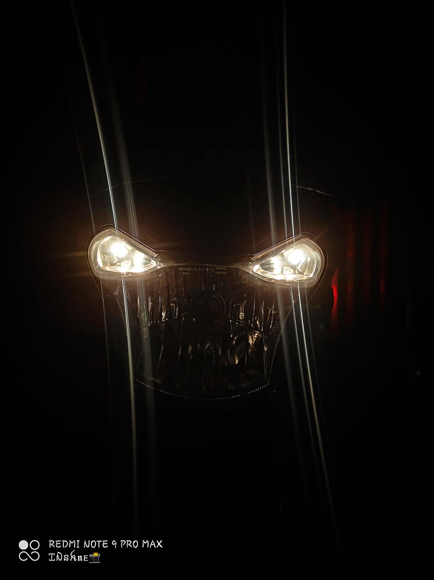 Dark bike, headlamp, midnight, bajaj HD phone wallpaper