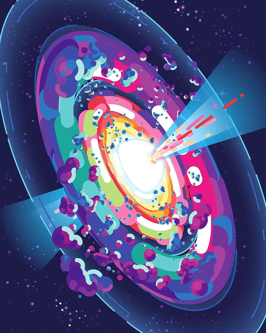 Big bang, kurzgesagt, solar system, universe HD phone wallpaper