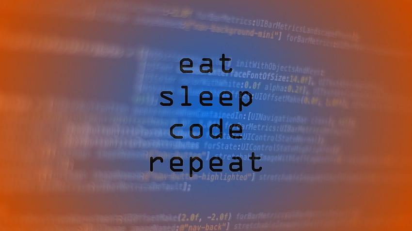 Couldn't find a good coding , so I made my own! [] :, Eat Sleep HD wallpaper
