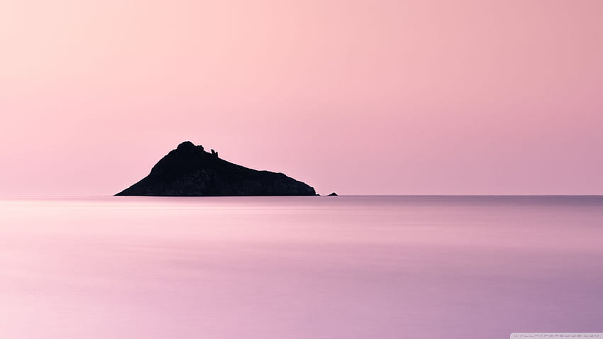 U TV用のピンクの海の美的ウルトラ背景：ワイドスクリーン＆ウルトラワイド＆ラップトップ：マルチディスプレイ、デュアルモニター：タブレット：スマートフォン、ピンクと白の美学 高画質の壁紙