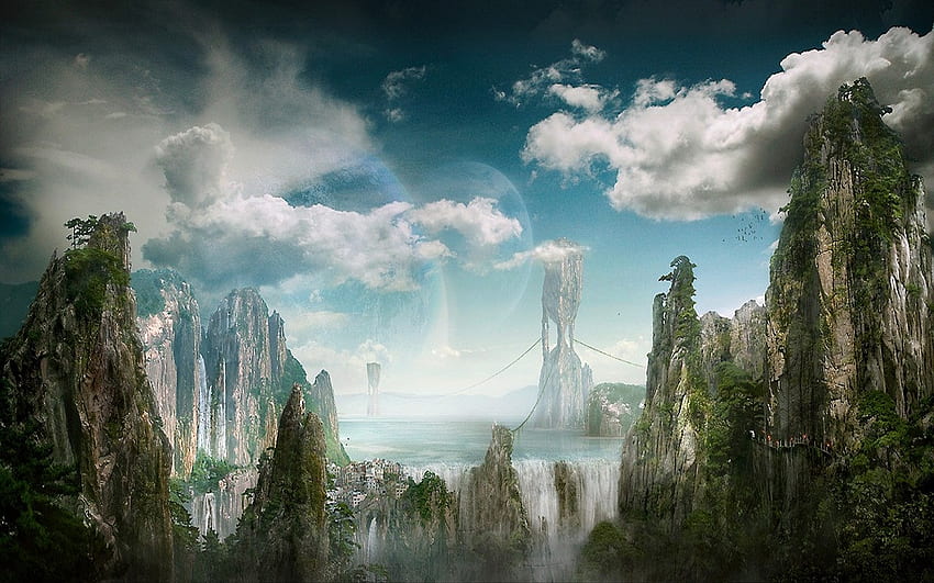 Fantasy World . Background . . – YL Computing, Imaginary World HD wallpaper