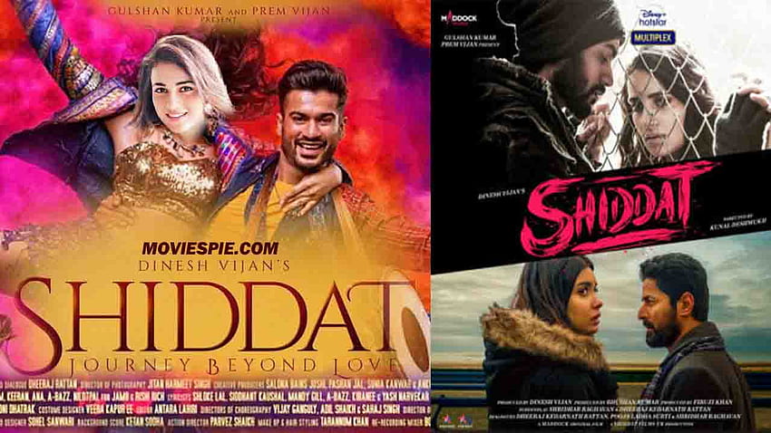Watch Shiddat Movie Online On Disney+ Hotstar Now: Sunny Kaushal, Radhika Madan, Diana Penty Romantic Drama Film HD wallpaper