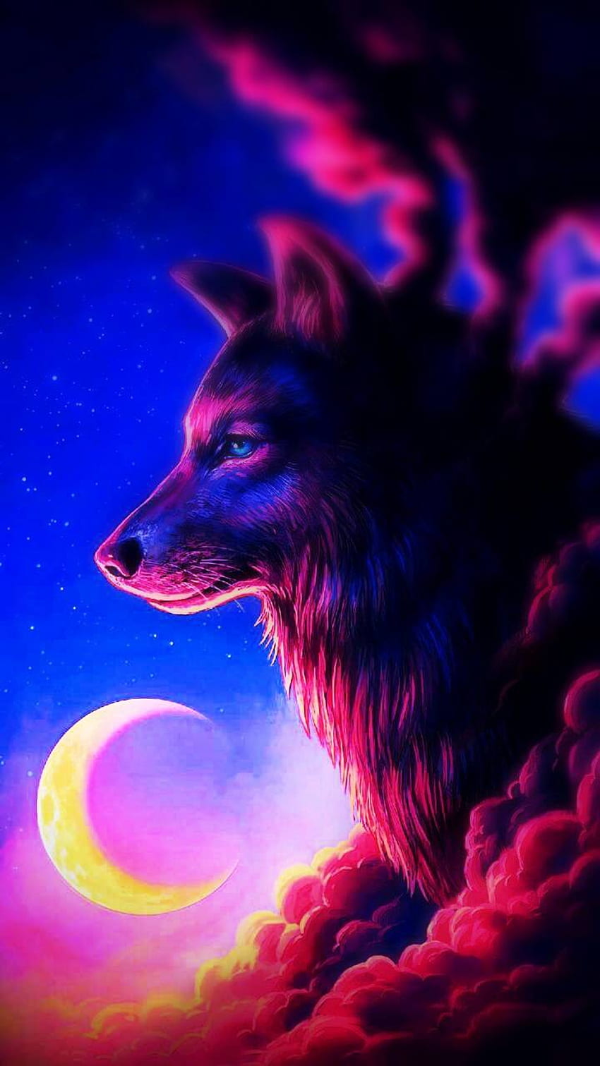Moon Wolf, Blood Moon Wolf HD phone wallpaper | Pxfuel