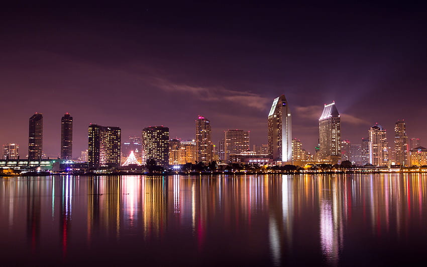 San Diego Skyline , , Background HD wallpaper