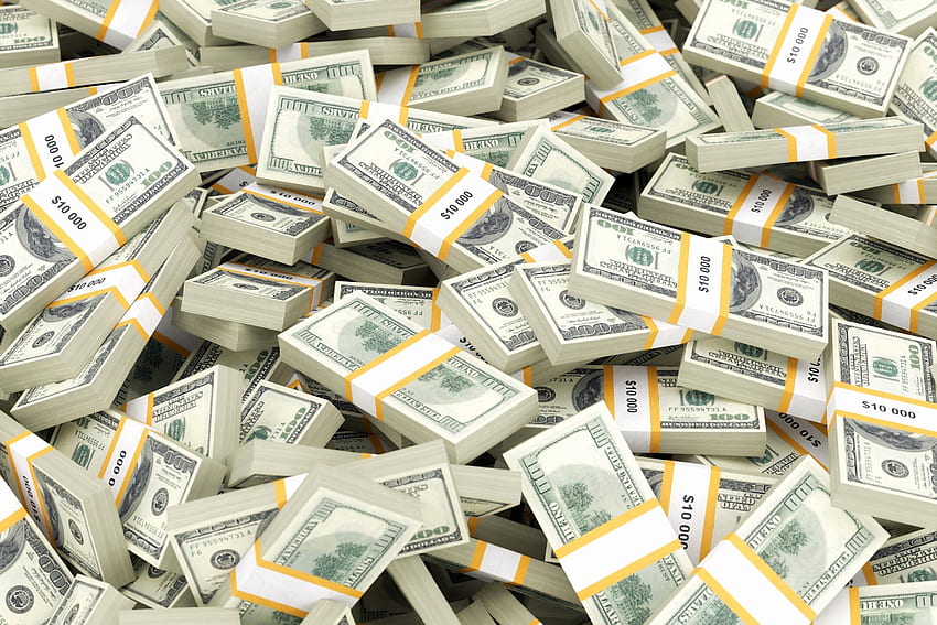 Bargeld, Geldstapel HD-Hintergrundbild