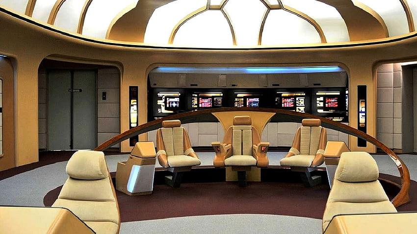 Възстановяване на Star Trek: Enterprise Bridge от следващото поколение HD тапет