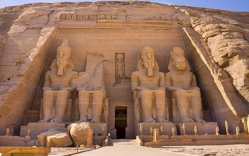 Escultura de faraó egípcio papel de parede HD