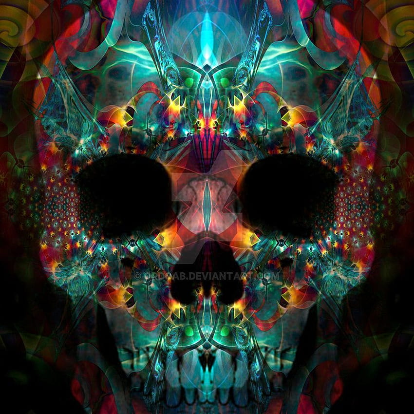 Psychedelic Skull Art Poster MultiColor PhotoPaper Print 12 inch X 18  inch Rolled Photographic Paper  Art  Paintings posters in India  Buy  art film design movie music nature and educational