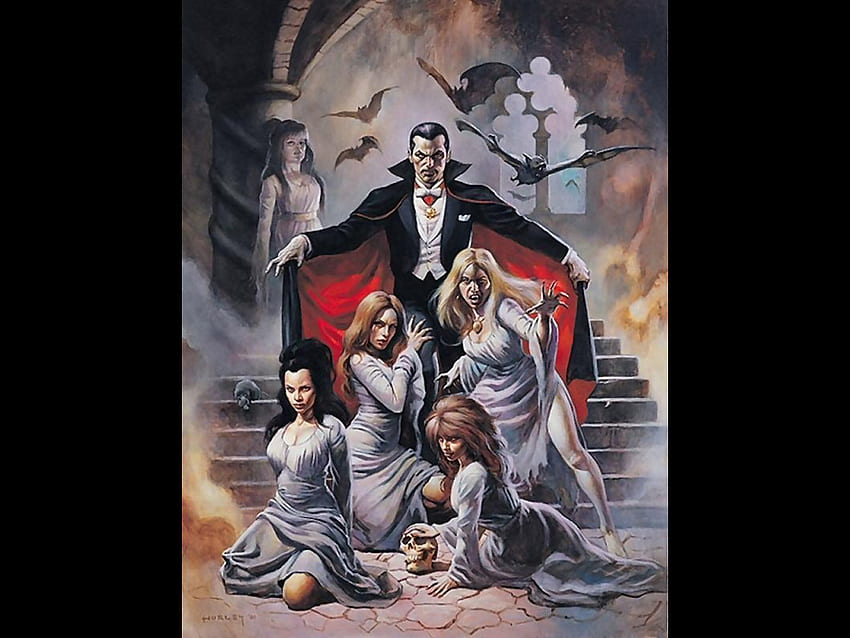 Dracula, fantasia, arte, fumetto, vampiro Sfondo HD