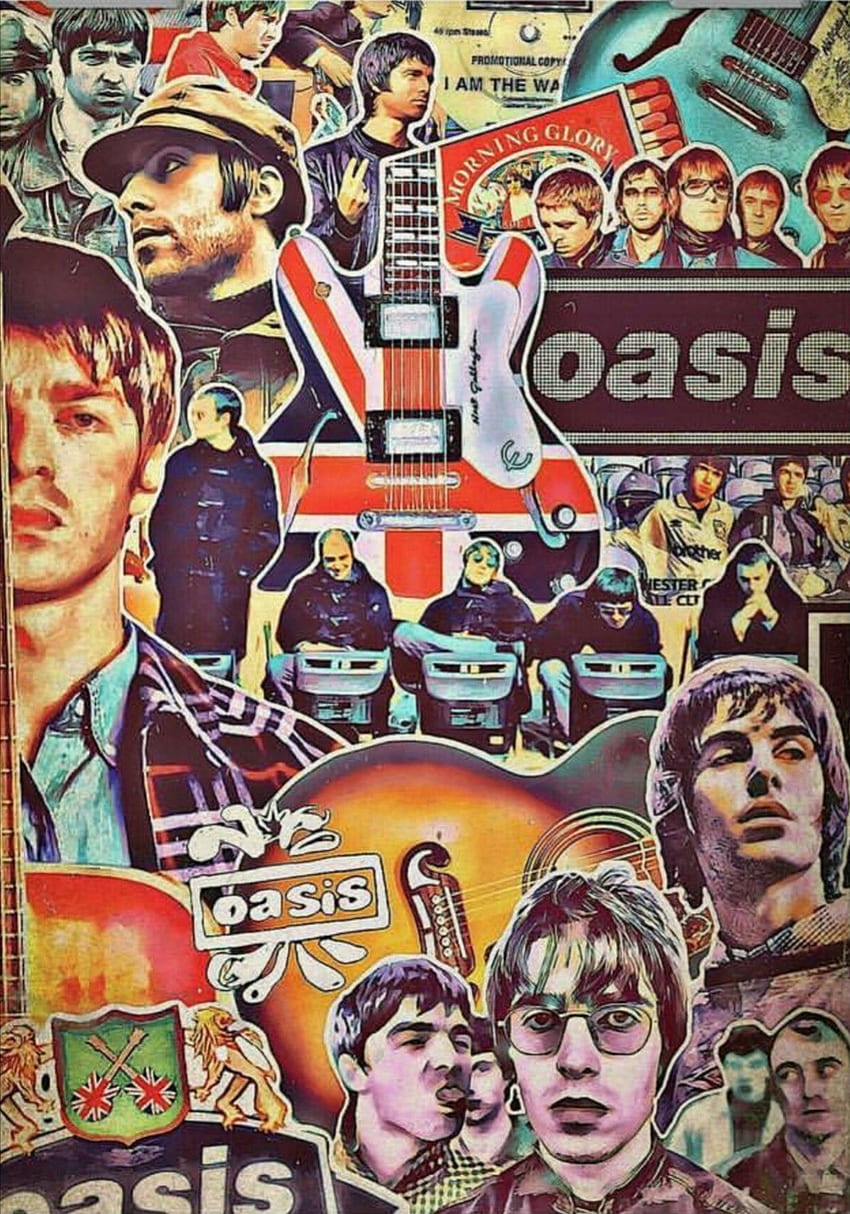 Oasis art courtesy of Newell Prints. Oasis band, Wonderwall oasis, Oasis music, Noel Liam Gallagher HD phone wallpaper