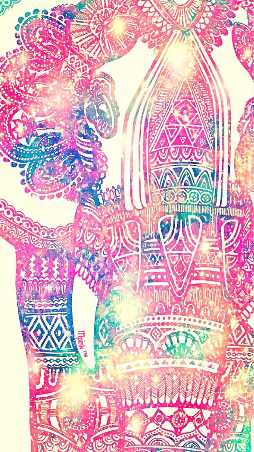 Vintage Aztec Elephant HD phone wallpaper