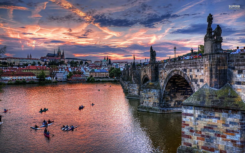 Prague Cityscape, czechoslovakia, architecture, prague, cityscapes HD wallpaper