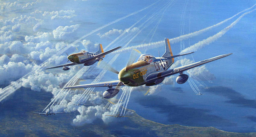 Combat aérien P 51 Mustang, P51 Fond d'écran HD