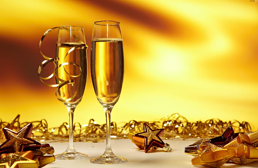 Glasses of champagne, Champange HD wallpaper