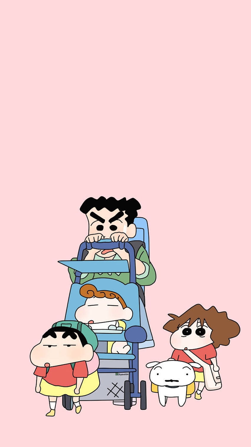 Shinchan Wala, Family Cartoon HD phone wallpaper
