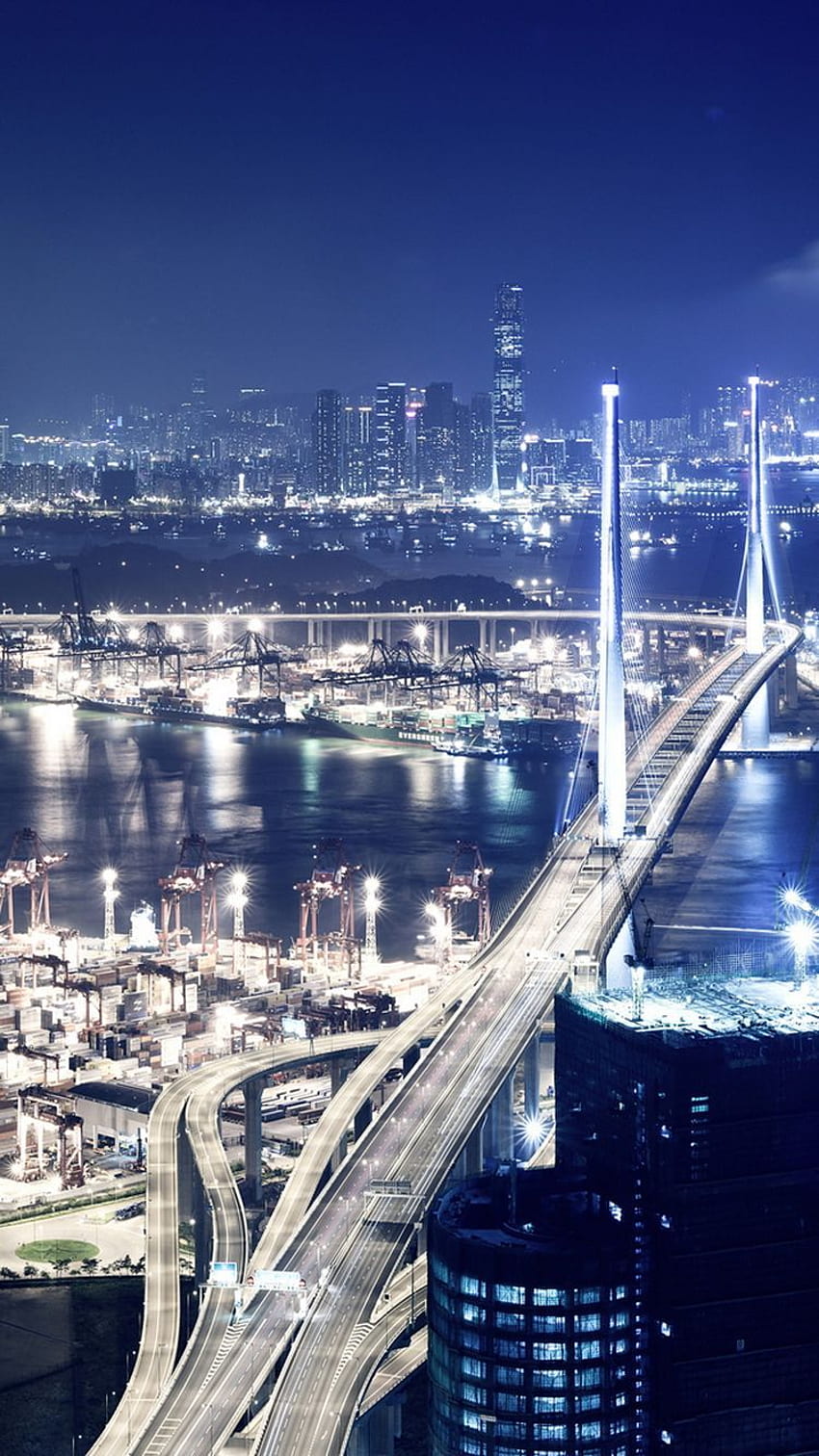 Architecture iPhone la plus aboutie. Ville de Chine, Nuit de Hong Kong, Voyage en Afrique, Pont de Chine Fond d'écran de téléphone HD