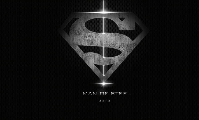 Black Superman Logo HD wallpaper