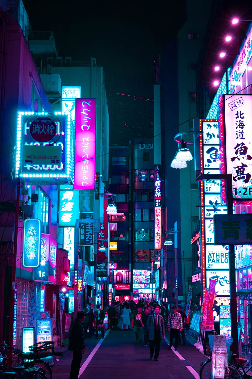 Anime Aesthetic City, Aesthetic Tokyo Rain HD-Handy-Hintergrundbild