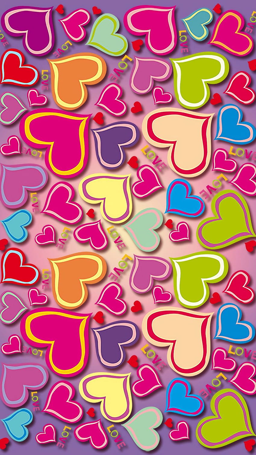I love collecting Colorful Cute for my Android Phone. So I've decided to share one of my Wall. Heart , Heart iphone , Love, Cute Colourful HD phone wallpaper