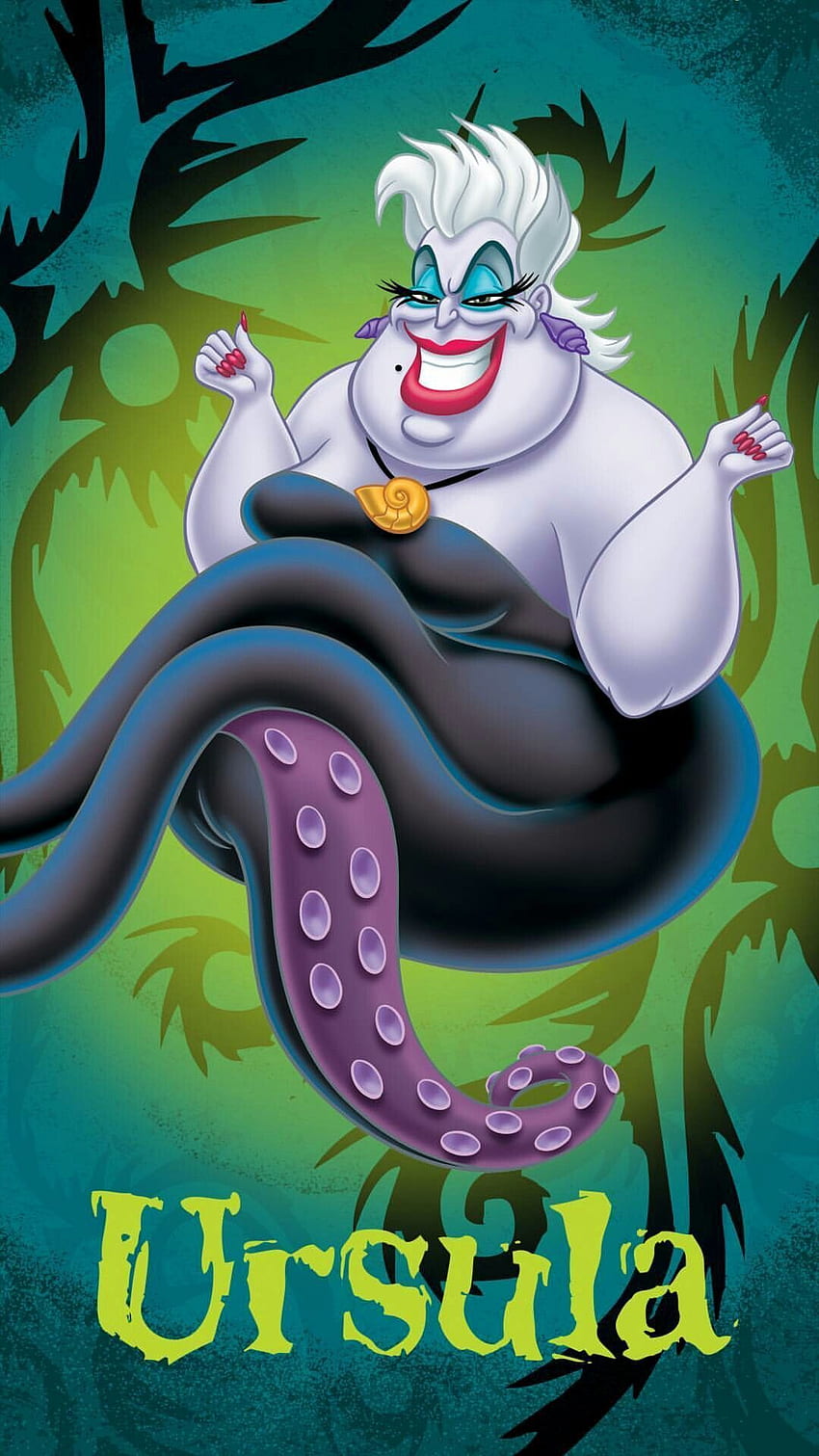 ウルスラ（人魚姫）。 リトル・マーメイドのキャラクター, ウルスラ・ディズニー, ディズニーアート HD電話の壁紙
