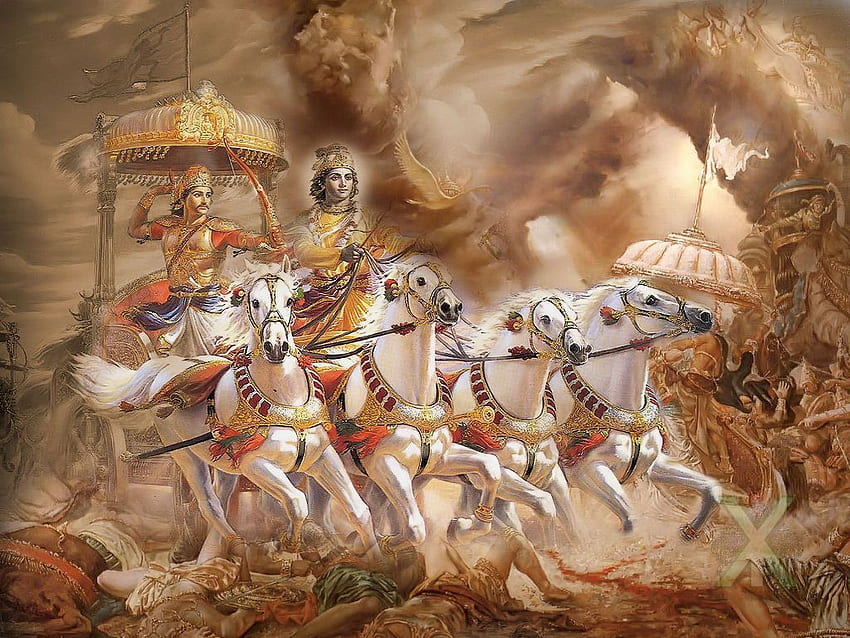 Mahabharat. Signore krishna, Arjun Mahabharat Sfondo HD