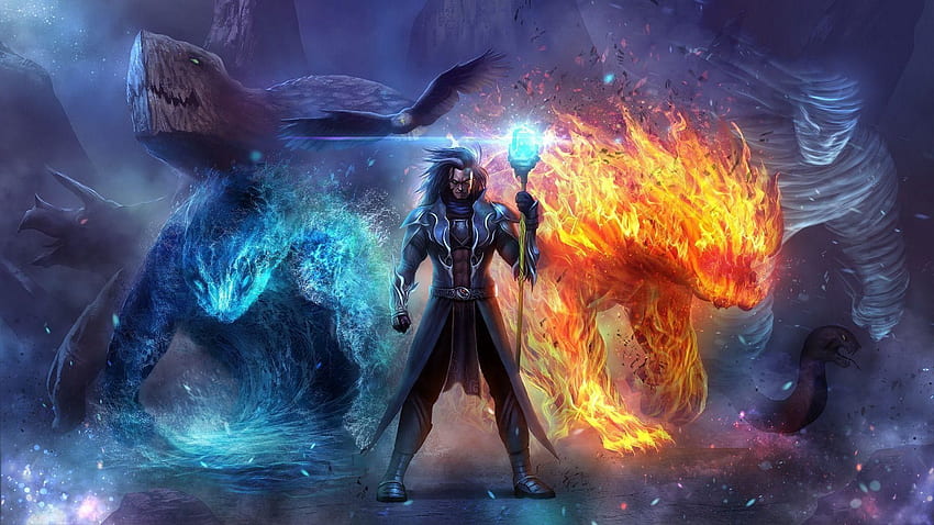 Frost Mage, Fire Heroic HD wallpaper