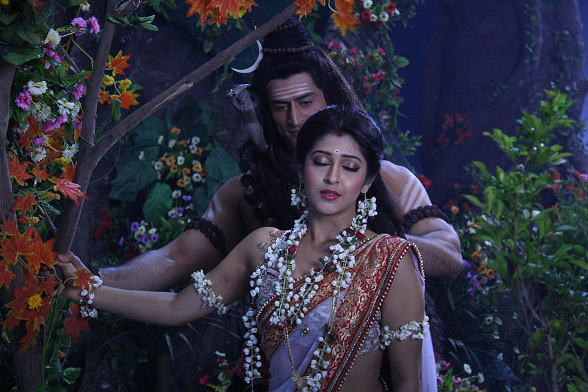 Lord Shiva et Parvati dans la série télévisée hindi Devon Ke Dev Mahadev Fond d'écran HD