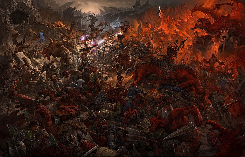 Arte de batalla de fantasía de Warhammer .teahub.io fondo de pantalla
