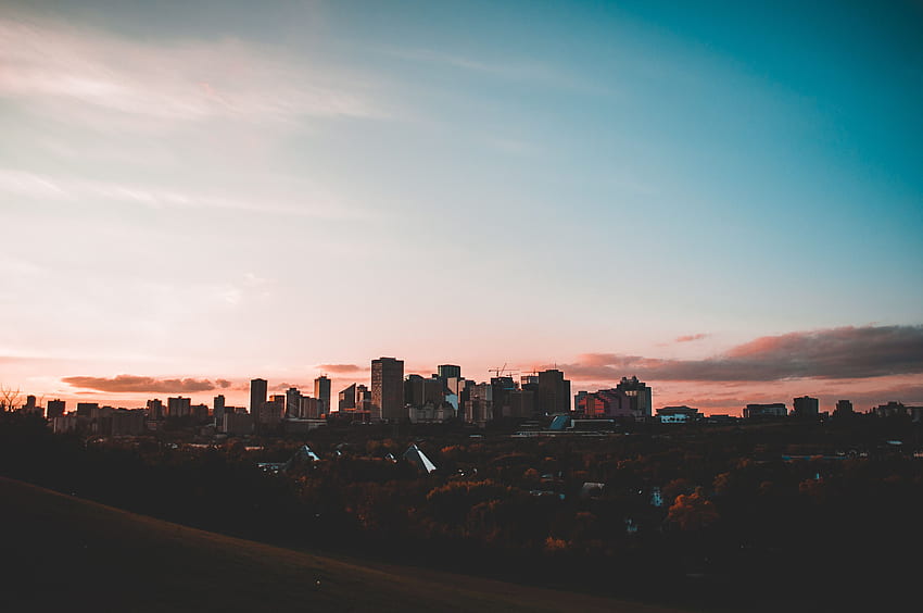 Städte, Sonnenuntergang, Himmel, Stadt, Gebäude HD-Hintergrundbild