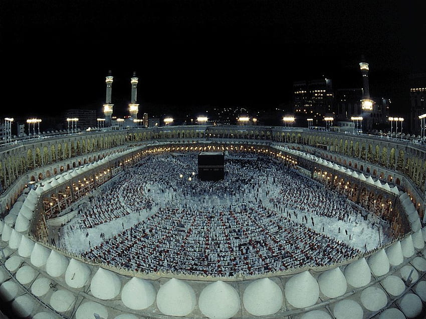Масджидил Харам Мека в Саудитска Арабия. Фон за HD тапет