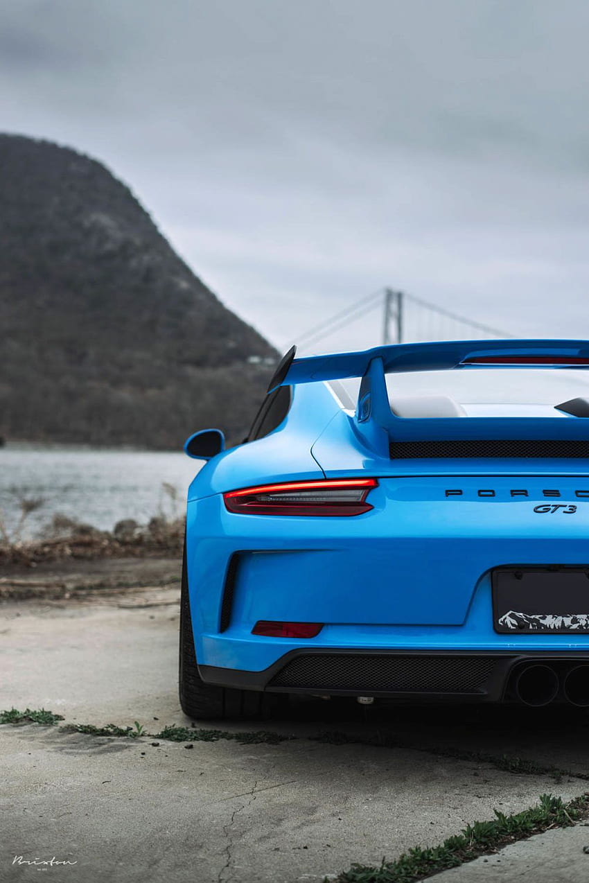 Brixton forjado azul México Porsche 911 GT3 exterior traseiro Papel de parede de celular HD